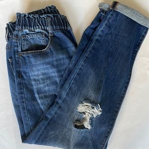 Risen denim size 11 stretch waist mom jeans